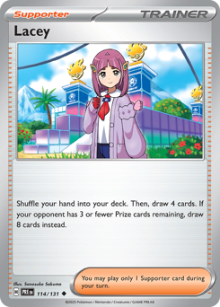 Pokemon Prismatic Evolutions Lacey - 114