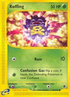 Pokemon Expedition Base Set Koffing - 114