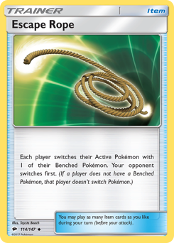 Pokemon Burning Shadows Escape Rope - 114