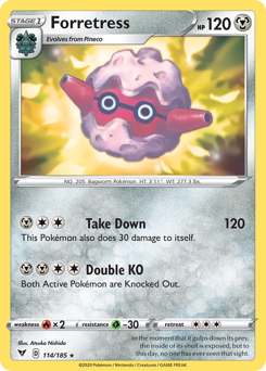 Pokemon Vivid Voltage Forretress - 114