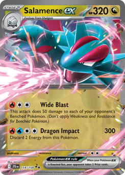 Pokemon Journey Together Salamence ex - 114