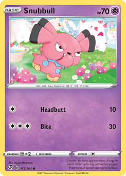Pokemon Fusion Strike Snubbull - 115