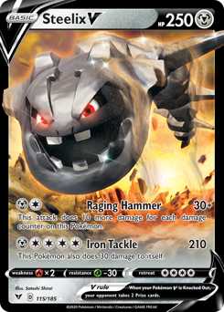 Pokemon Vivid Voltage Steelix V - 115
