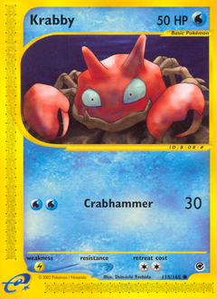 Pokemon Expedition Base Set Krabby - 115