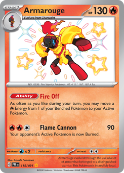 Pokemon Paldean Fates Armarouge - 115