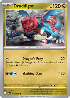 Pokemon Journey Together Druddigon - 115