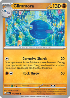 Pokemon Surging Sparks Glimmora - 115