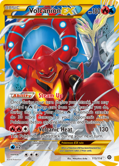 Pokemon Steam Siege Volcanion-EX - 115