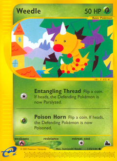 Pokemon Skyridge Weedle - 115