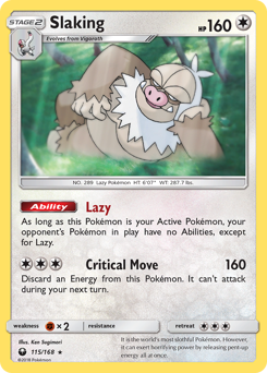 Pokemon Celestial Storm Slaking - 115