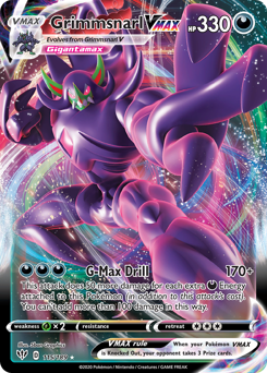 Pokemon Darkness Ablaze Grimmsnarl VMAX - 115