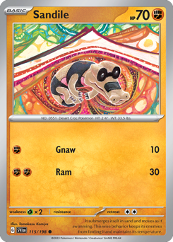 Pokemon Scarlet & Violet Sandile - 115