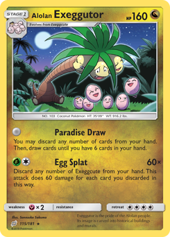 Pokemon Team Up Alolan Exeggutor - 115