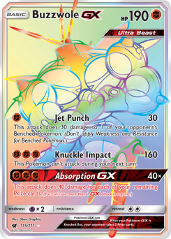 Pokemon Crimson Invasion Buzzwole-GX - 115
