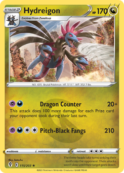 Pokemon Evolving Skies Hydreigon - 115