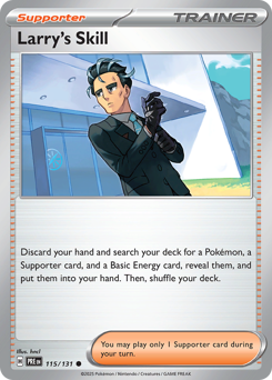Pokemon Prismatic Evolutions Larry's Skill - 115