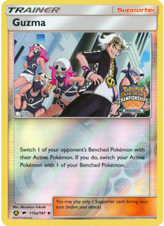 Pokemon Burning Shadows Guzma - 115a