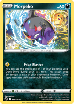 Pokemon Silver Tempest Morpeko - 116
