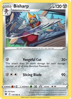 Pokemon Astral Radiance Bisharp - 116