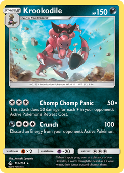 Pokemon Unbroken Bonds Krookodile - 116