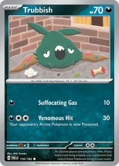 Pokemon Paradox Rift Trubbish - 116