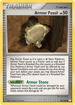 Pokemon Mysterious Treasures Armor Fossil - 116