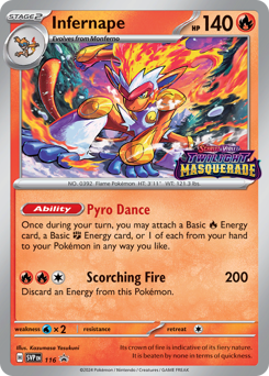 Pokemon Scarlet & Violet Black Star Promos Infernape - 116
