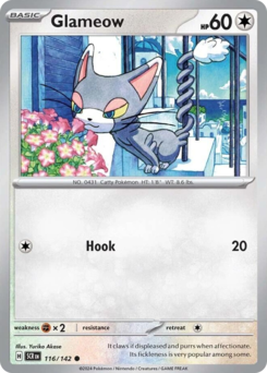 Pokemon Stellar Crown Glameow - 116