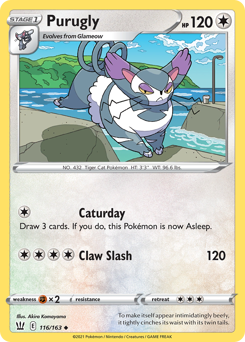 Pokemon Battle Styles Purugly - 116