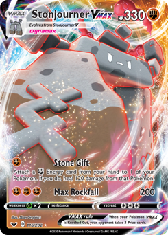 Pokemon Sword & Shield Stonjourner VMAX - 116