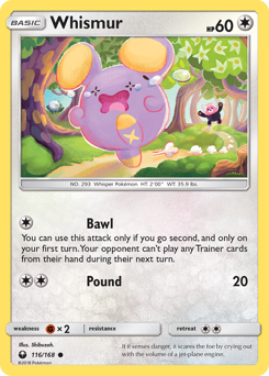 Pokemon Celestial Storm Whismur - 116