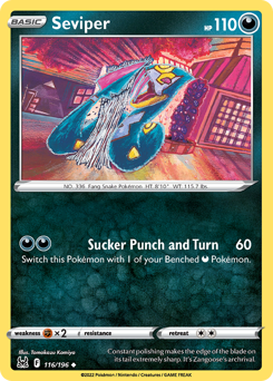 Pokemon Lost Origin Seviper - 116