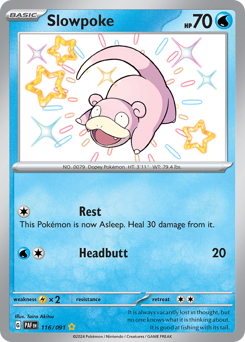 Pokemon Paldean Fates Slowpoke - 116