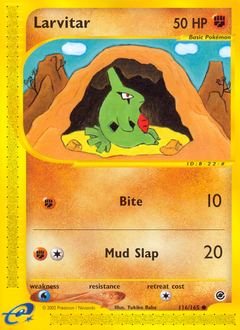 Pokemon Expedition Base Set Larvitar - 116