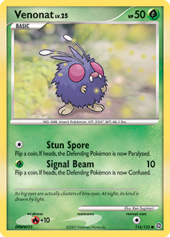 Pokemon Secret Wonders Venonat - 116