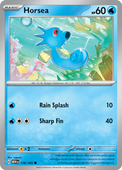 Pokemon 151 Horsea - 116