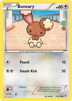 Pokemon Boundaries Crossed Buneary - 116
