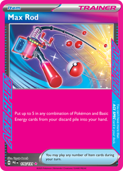 Pokemon Prismatic Evolutions Max Rod - 116