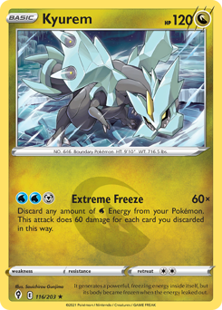 Pokemon Evolving Skies Kyurem - 116