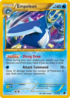 Pokemon Plasma Freeze Empoleon - 117