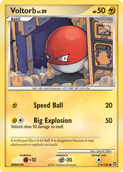 Pokemon Secret Wonders Voltorb - 117