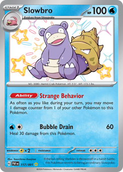Pokemon Paldean Fates Slowbro - 117