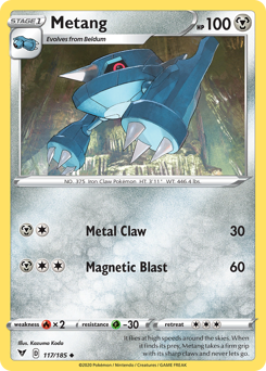 Pokemon Vivid Voltage Metang - 117