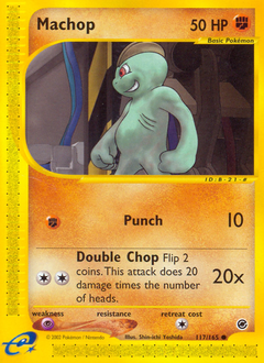 Pokemon Expedition Base Set Machop - 117