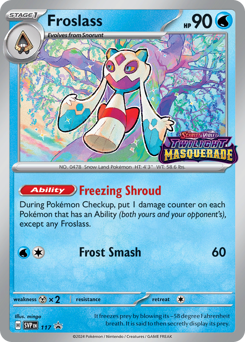 Pokemon Scarlet & Violet Black Star Promos Froslass - 117