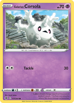 Pokemon Fusion Strike Galarian Corsola - 117