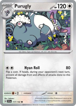 Pokemon Stellar Crown Purugly - 117