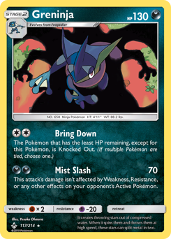 Pokemon Unbroken Bonds Greninja - 117