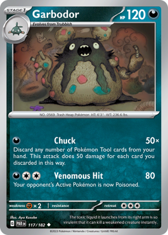 Pokemon Paradox Rift Garbodor - 117