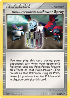 Pokemon Platinum Team Galactic's Invention G-103 Power Spray - 117